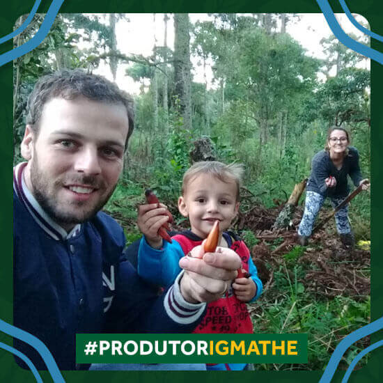 Imagem do produtor de Erva-mate com IG Helinton Lugarini